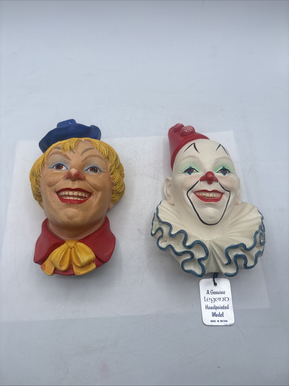 Legend Products Clowns No 6 & No 7 Hand Painted Resin Figurine Signed 1985 Legend Products Clowns No 6 & No 7 Hand Painted Resin Figurine Signed 1985