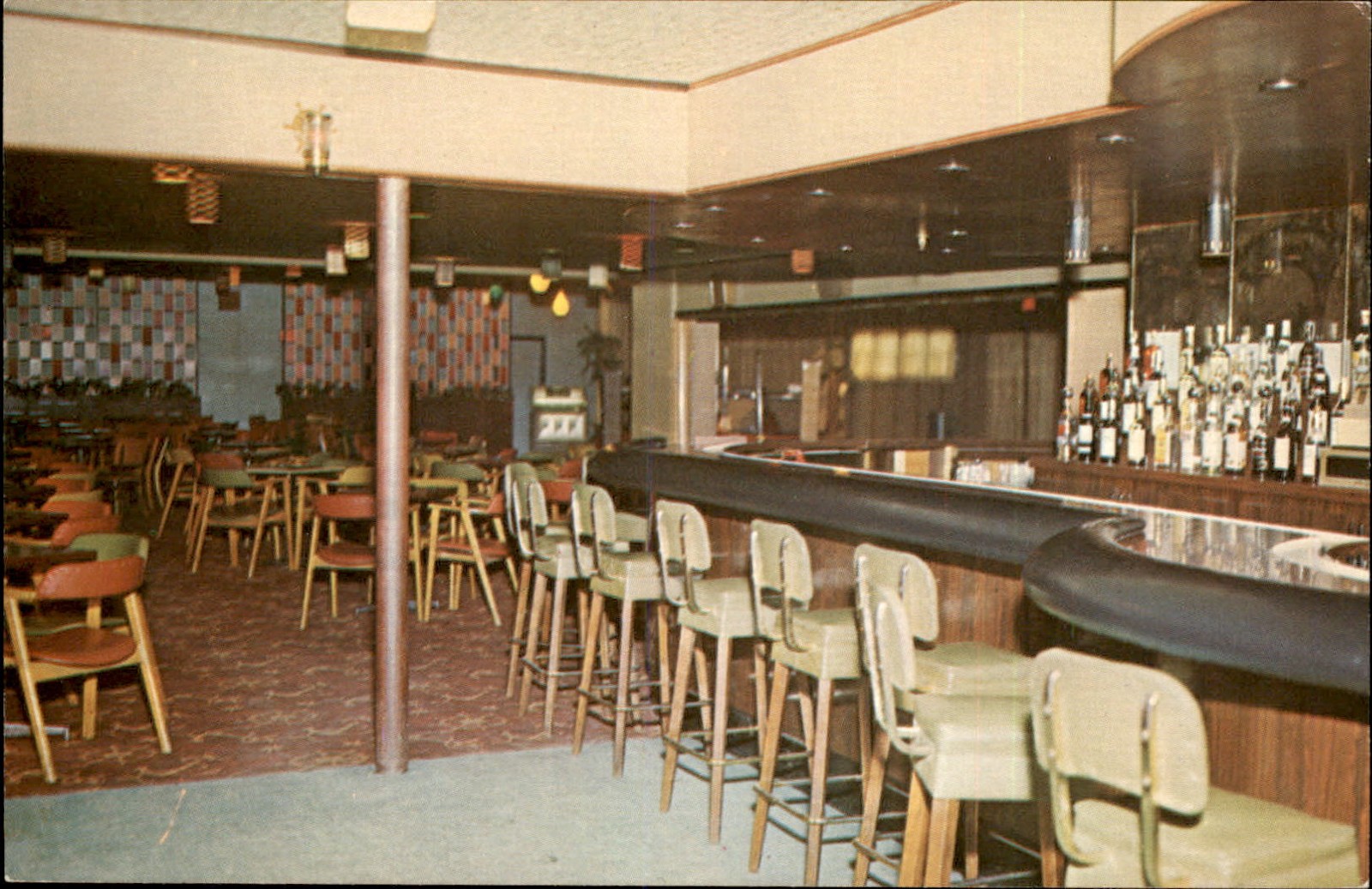 Corner Brook Newfoundland Hotel Lounge c1950s-60s Vintage Postcard Corner Brook Newfoundland Hotel Lounge c1950s-60s Vintage Postcard