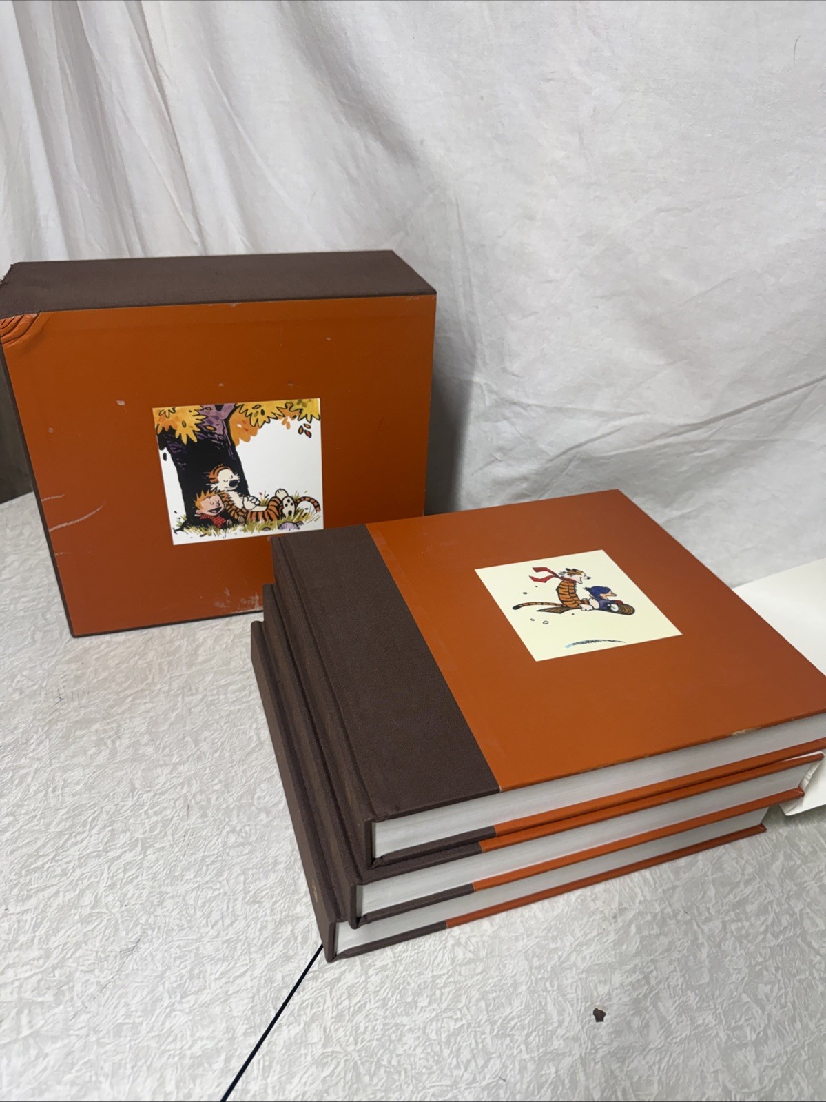 The Complete Calvin & Hobbes Hardcover Box Set 3 Books Bill Watterson 1st Print The Complete Calvin & Hobbes Hardcover Box Set 3 Books Bill Watterson 1st Print