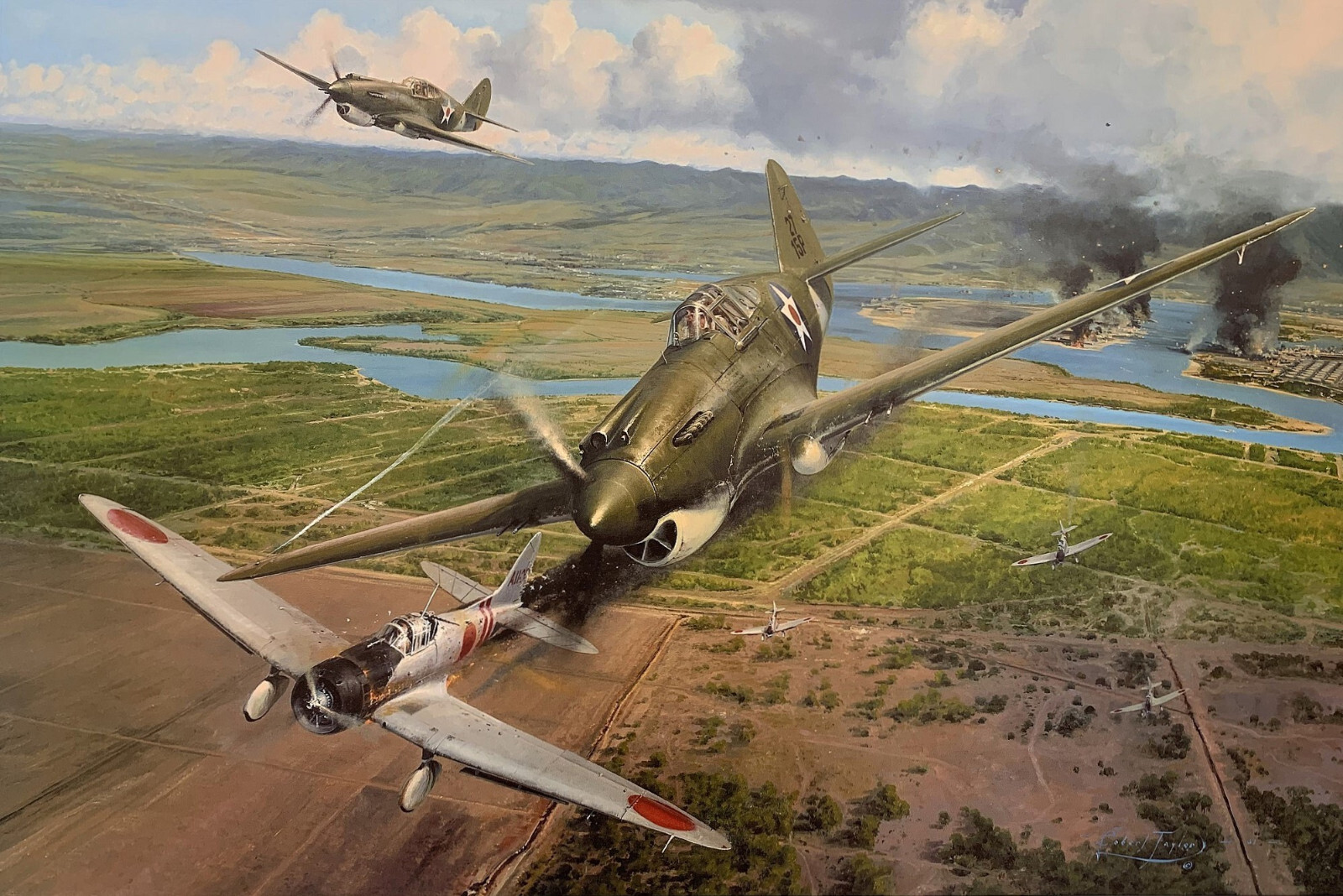 America Strikes Back by Robert Taylor signed by Tex Hill & Pearl Harbor Veterans