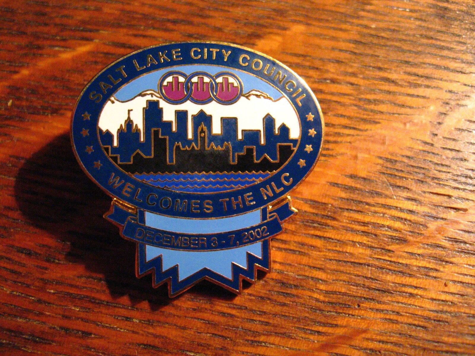 National League Of Cities Lapel Pin - Vintage 2002 Salt Lake City Congress Pin