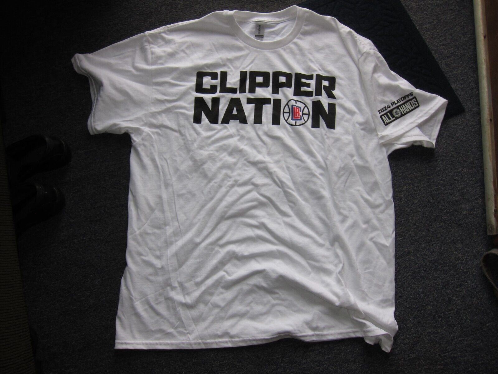 Los Angeles Clippers NBA 2024 Playoffs T-Shirt Size XL SGA NEW Mavericks Game 5