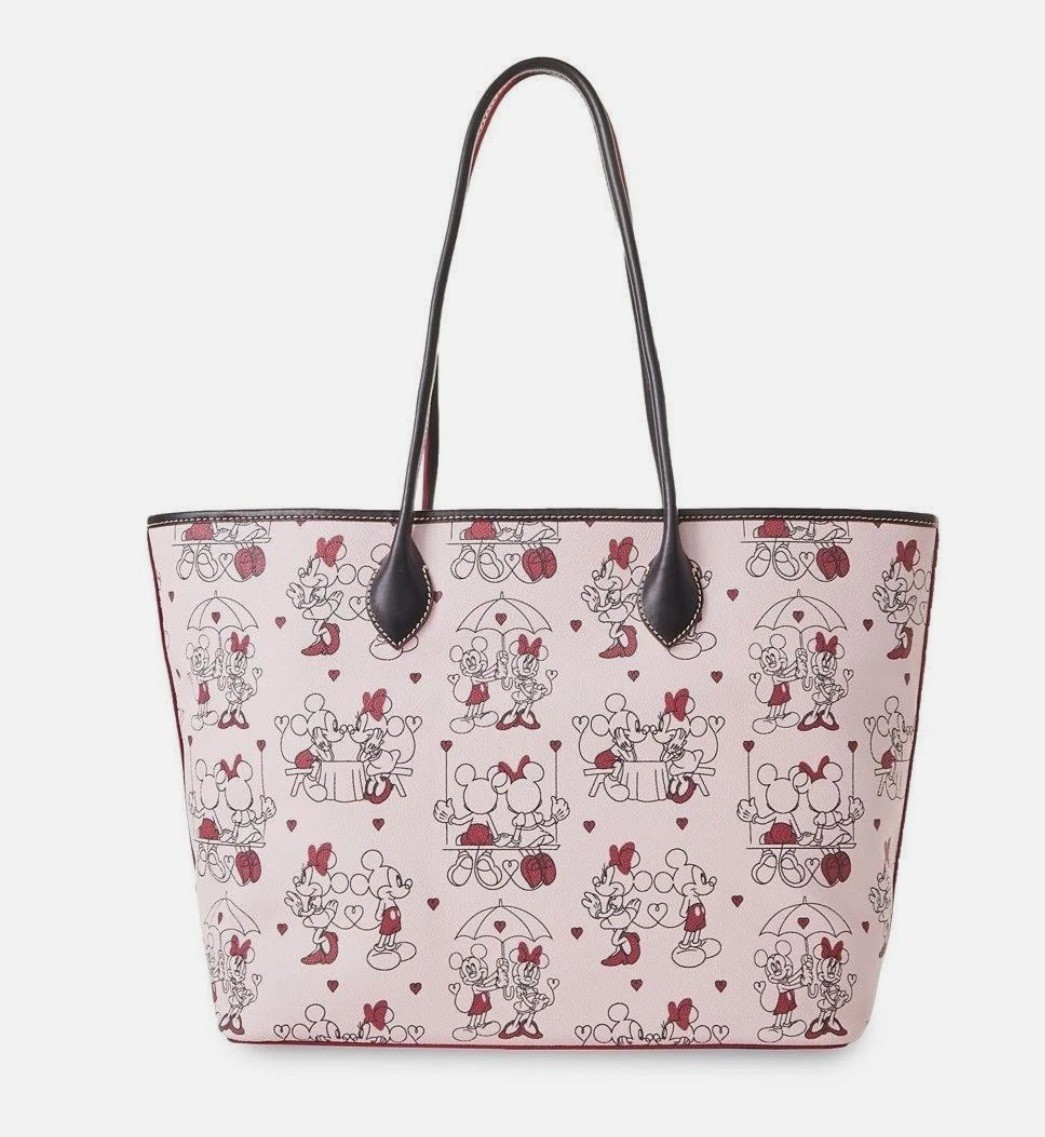 NWT sney Dooney & Bourke Mickey Minnie Mouse Valentines Large Tote Leather Purse NWT sney Dooney & Bourke Mickey Minnie Mouse Valentines Large Tote Leather Purse