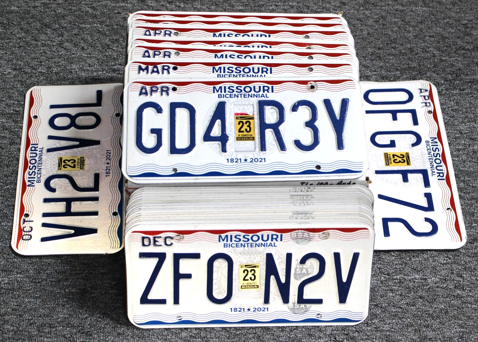 Missouri License Plates | Bulk Lot 100 2023 Automobile Missouri License Plates | Bulk Lot 100 2023 Automobile