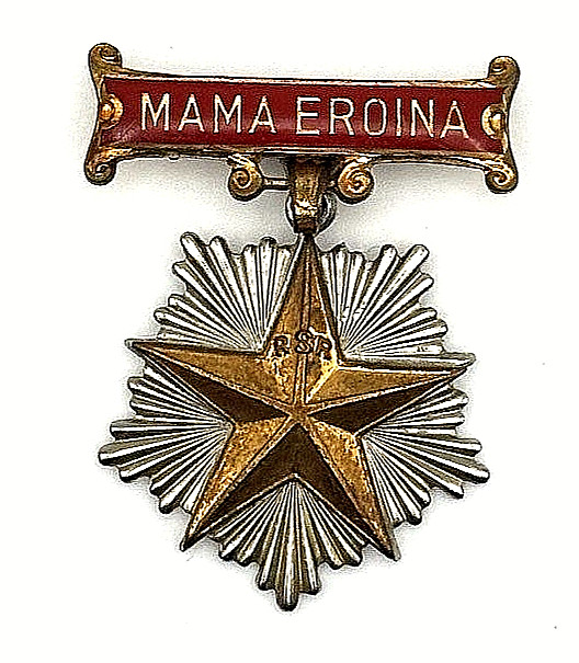 Romania Mama Eroina Mother Heroine Order Communist Era RSR Medal Decoration