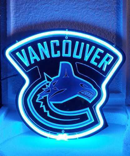 Vancouver Canucks Man Cave 3D Carved 14\