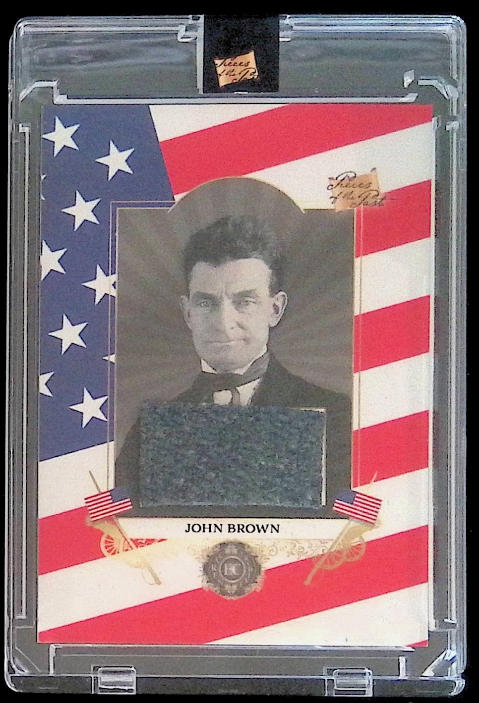 John Brown - Unique Cloth Relic - 2026 Pieces Caren's Civil War John Brown - Unique Cloth Relic - 2026 Pieces Caren's Civil War