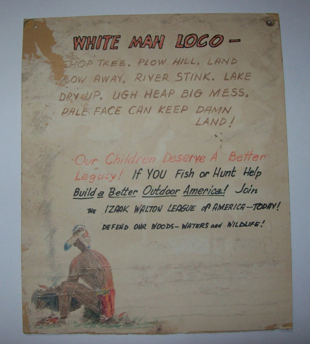 Vintage Antique FOLK ART Handmade Sign: Join THE IZAAK WALTON LEAGUE OF AMERICA Vintage Antique FOLK ART Handmade Sign: Join THE IZAAK WALTON LEAGUE OF AMERICA