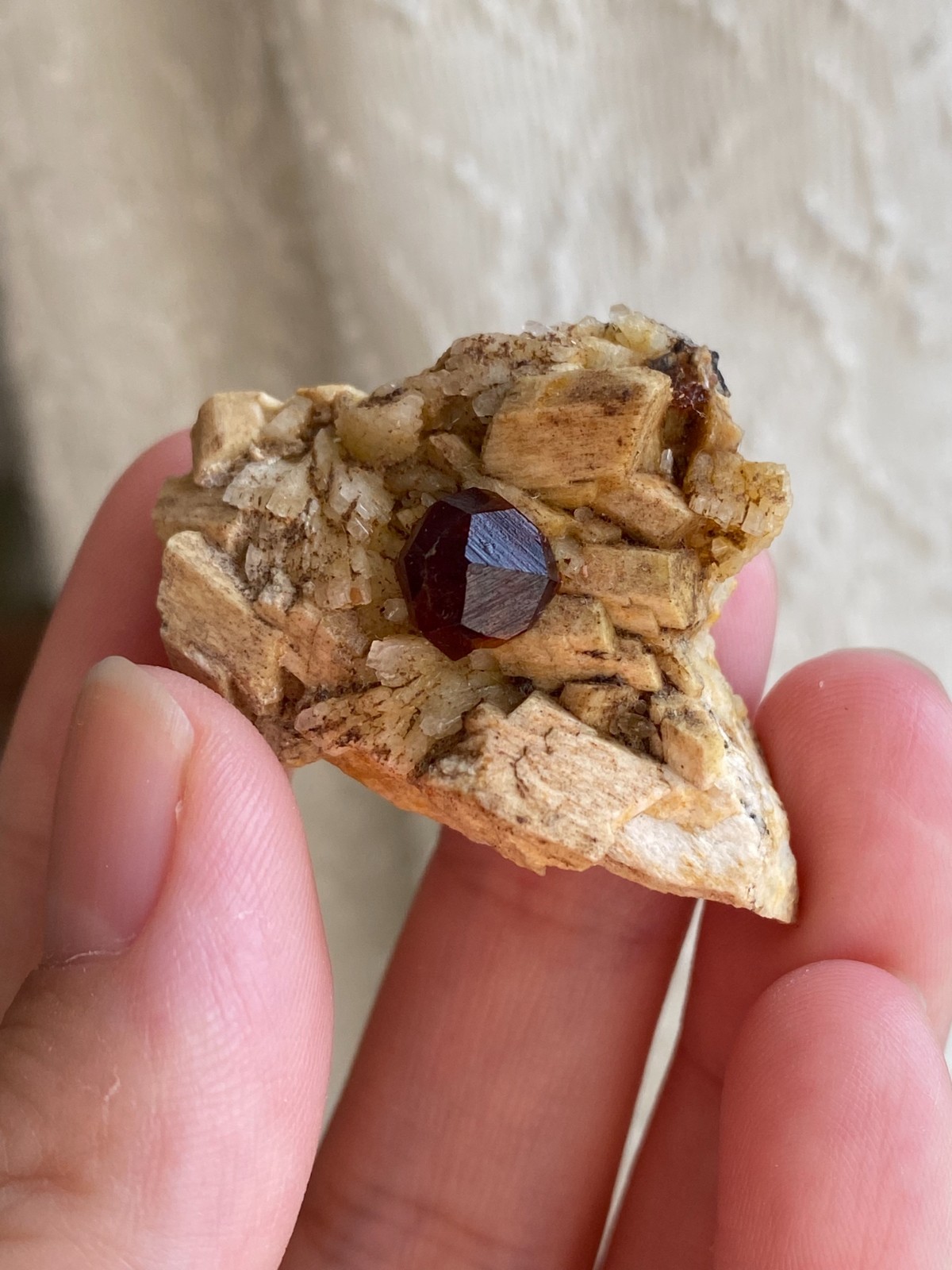 Exquisite Natural Gem-Grade Garnet Mineral Specimen with Rhombus Patterns