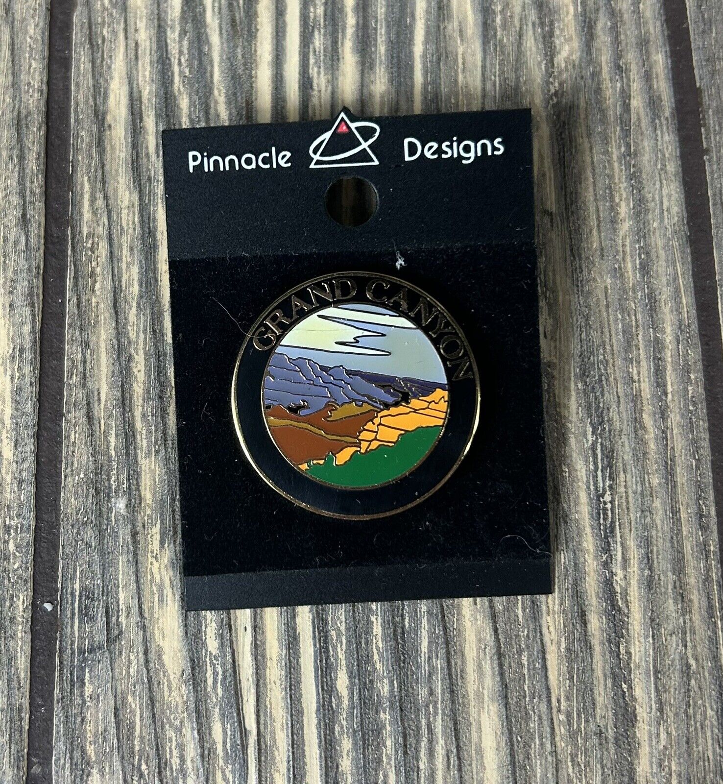Vintage Pinnacle Designs Grand Canyon Round Pin 1.25”