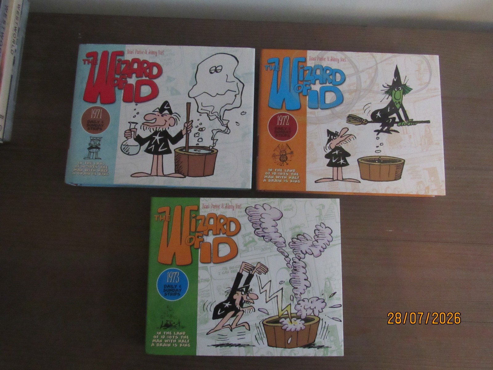 (3) HC The Wizard of ID daily & Sunday Strips Collections