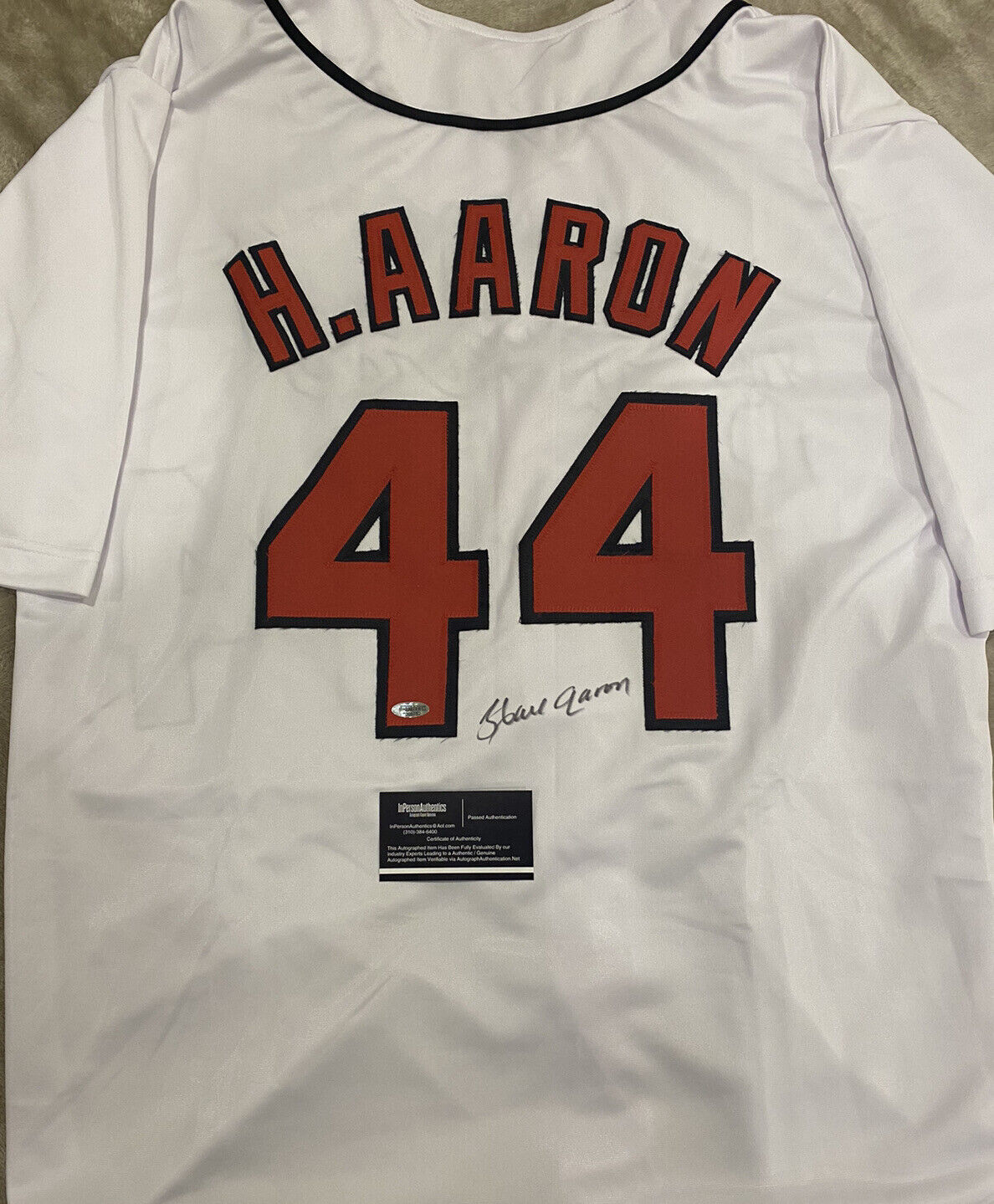 Hank Aaron Signed Jersey - Authenticated