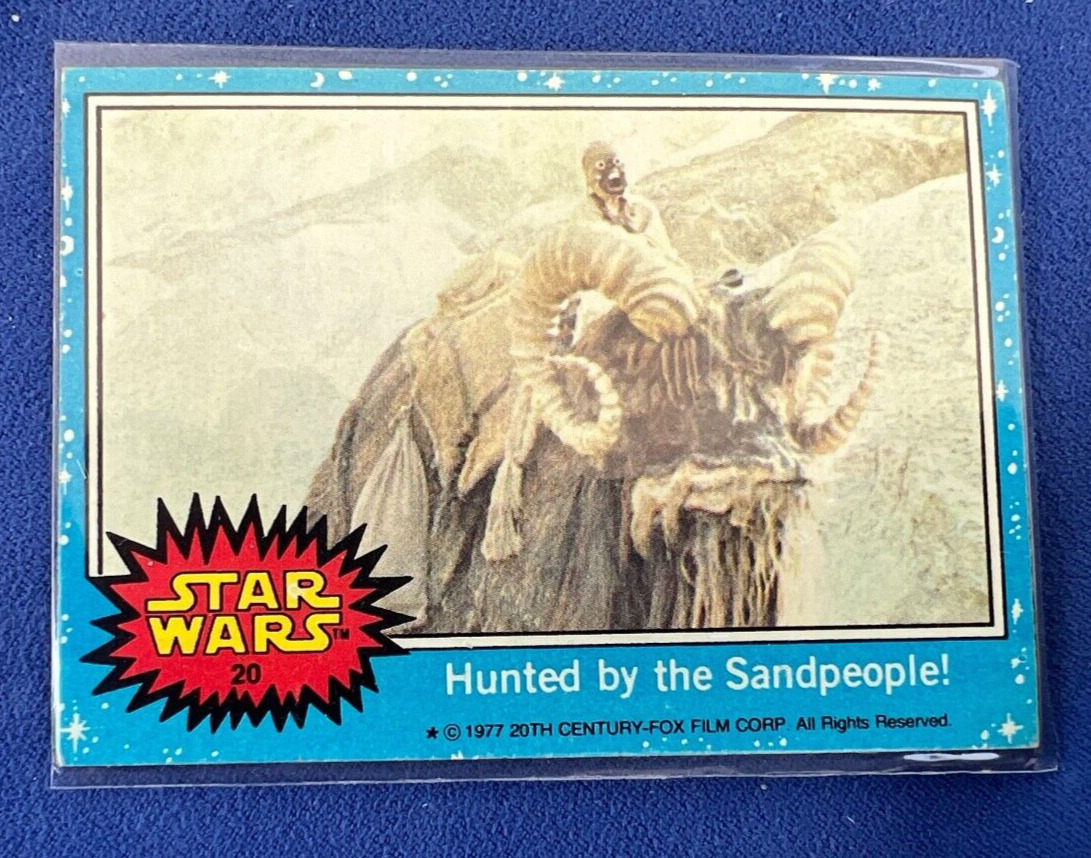 1980 Topps Star Wars Empire Strikes Back HUNTED BY THE SANDPEOPLE    #20  C9S1