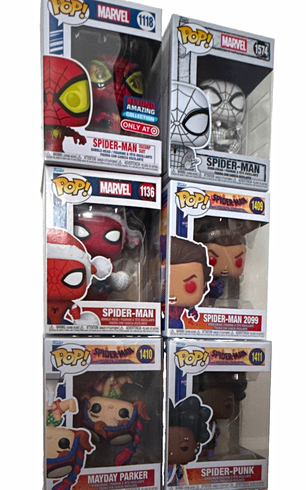 Funko Pop Marvel Spider-Man 6-Pack Mixed Lot Target Exclusive Boxed Unopened Funko Pop Marvel Spider-Man 6-Pack Mixed Lot Target Exclusive Boxed Unopened