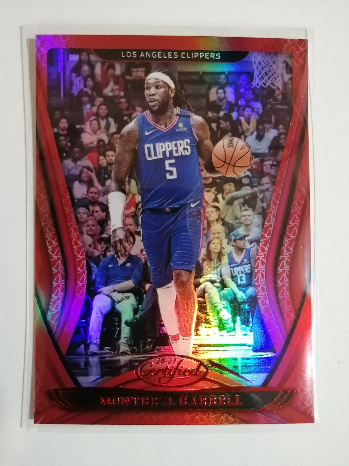 Montrezl Harrell 2021 NBA Panini Cerified RED card #42 Los Angeles Clippers