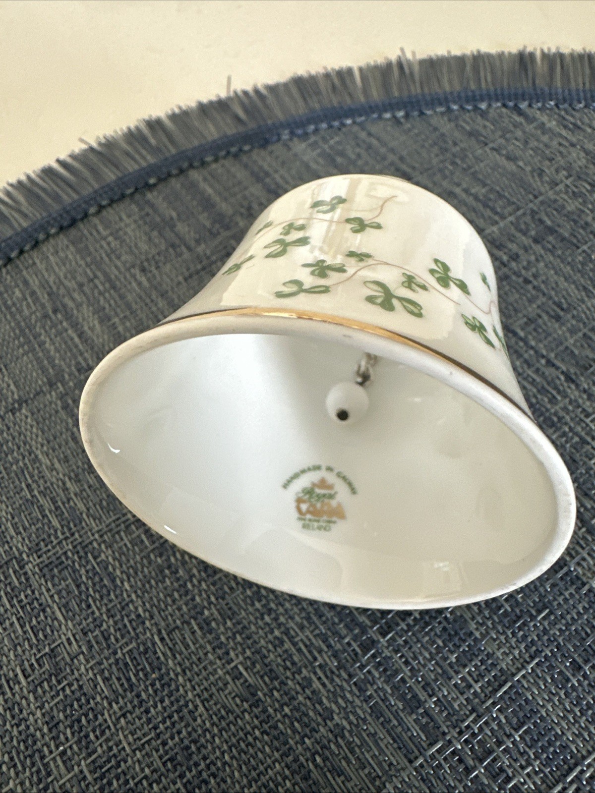 Royal Tara Fine Irish Bone China Bell Shamrocks Galloway Ireland Royal Tara Fine Irish Bone China Bell Shamrocks Galloway Ireland