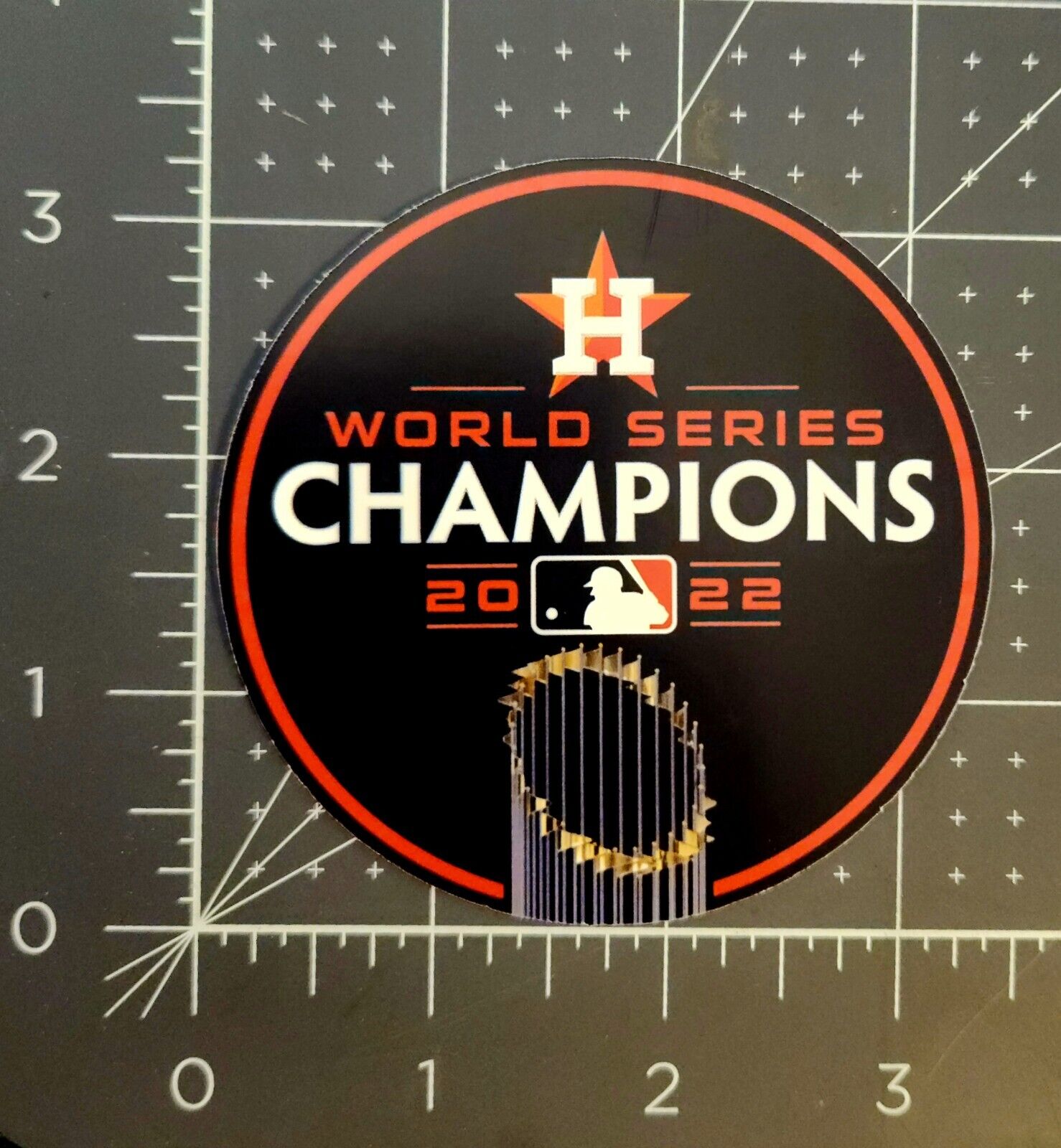 Houston Astros World Series Champions 2022 Vinyl Sticker Round B