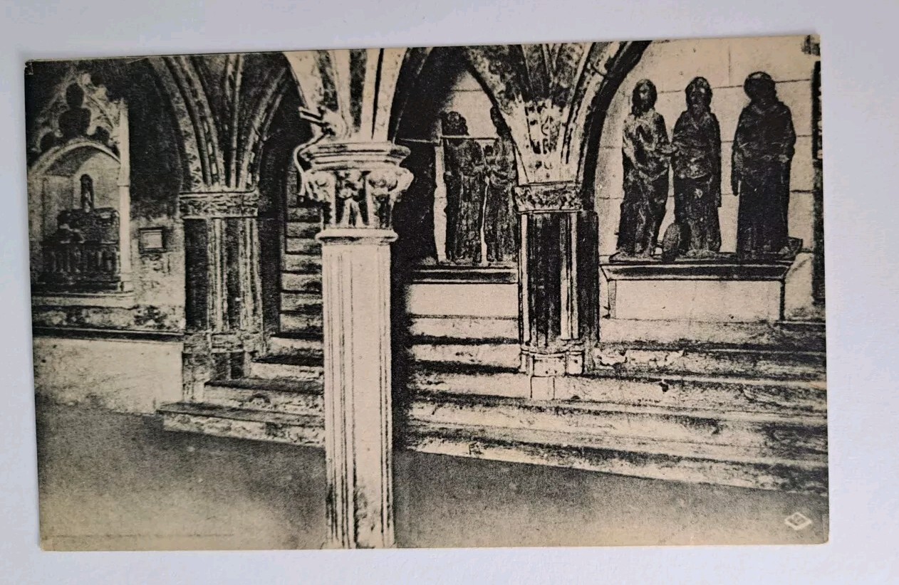 Postcard French Basilica of Toulouse Stamp on Back Postcard French Basilica of Toulouse Stamp on Back
