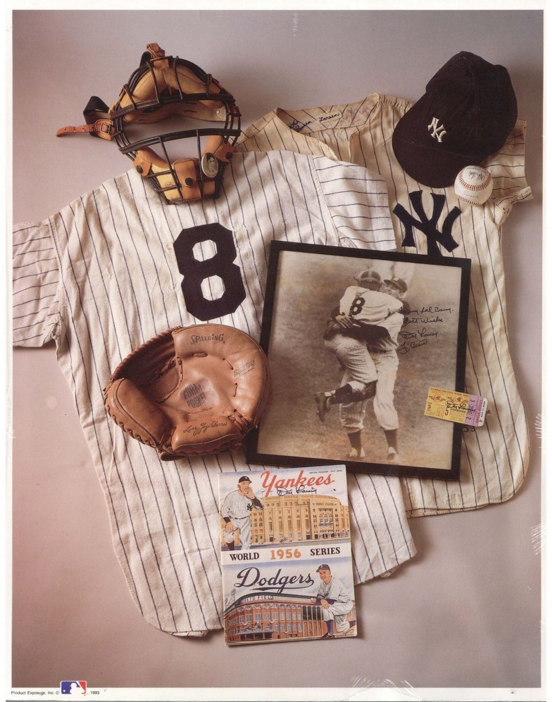 Yogi Berra and Don Larsen Poster - Sports Memorabilia - Sports Memorabilia