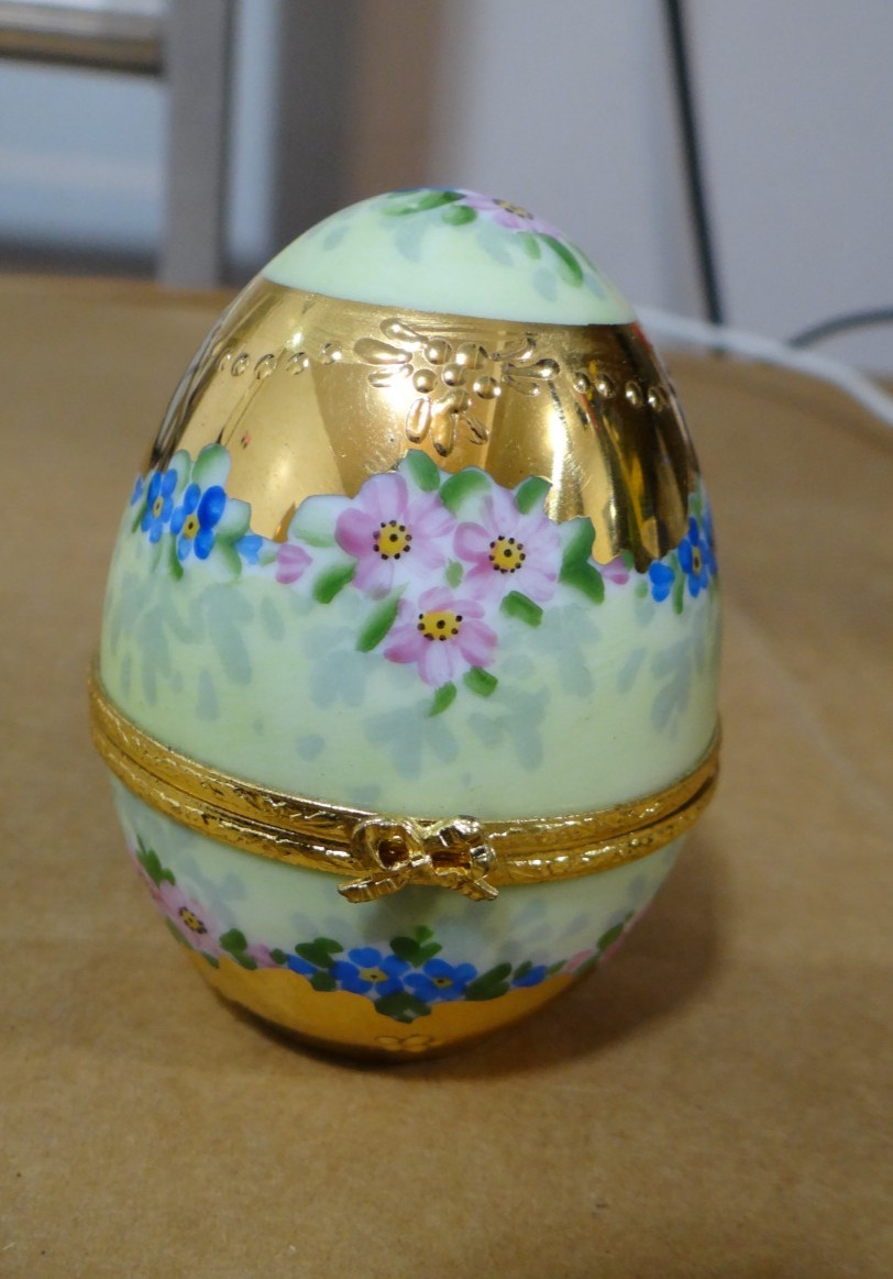 Limoges Lg Gérard Ribierre French Home Egg Trinket Box Beauty Limoges Lg Gérard Ribierre French Home Egg Trinket Box Beauty