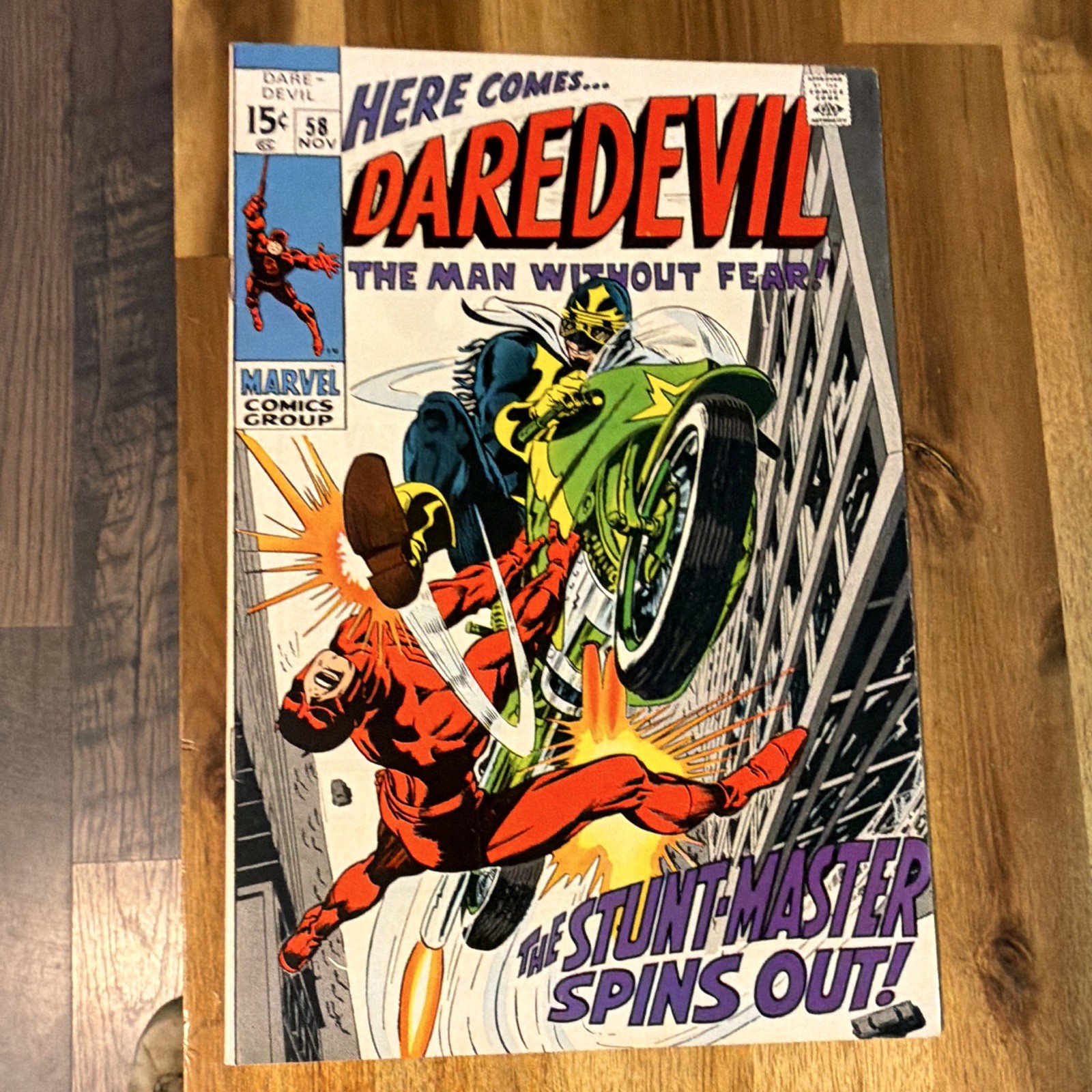 Marvel Comics Daredevil #58 NM 1st App of Stuntman 1969 Edition