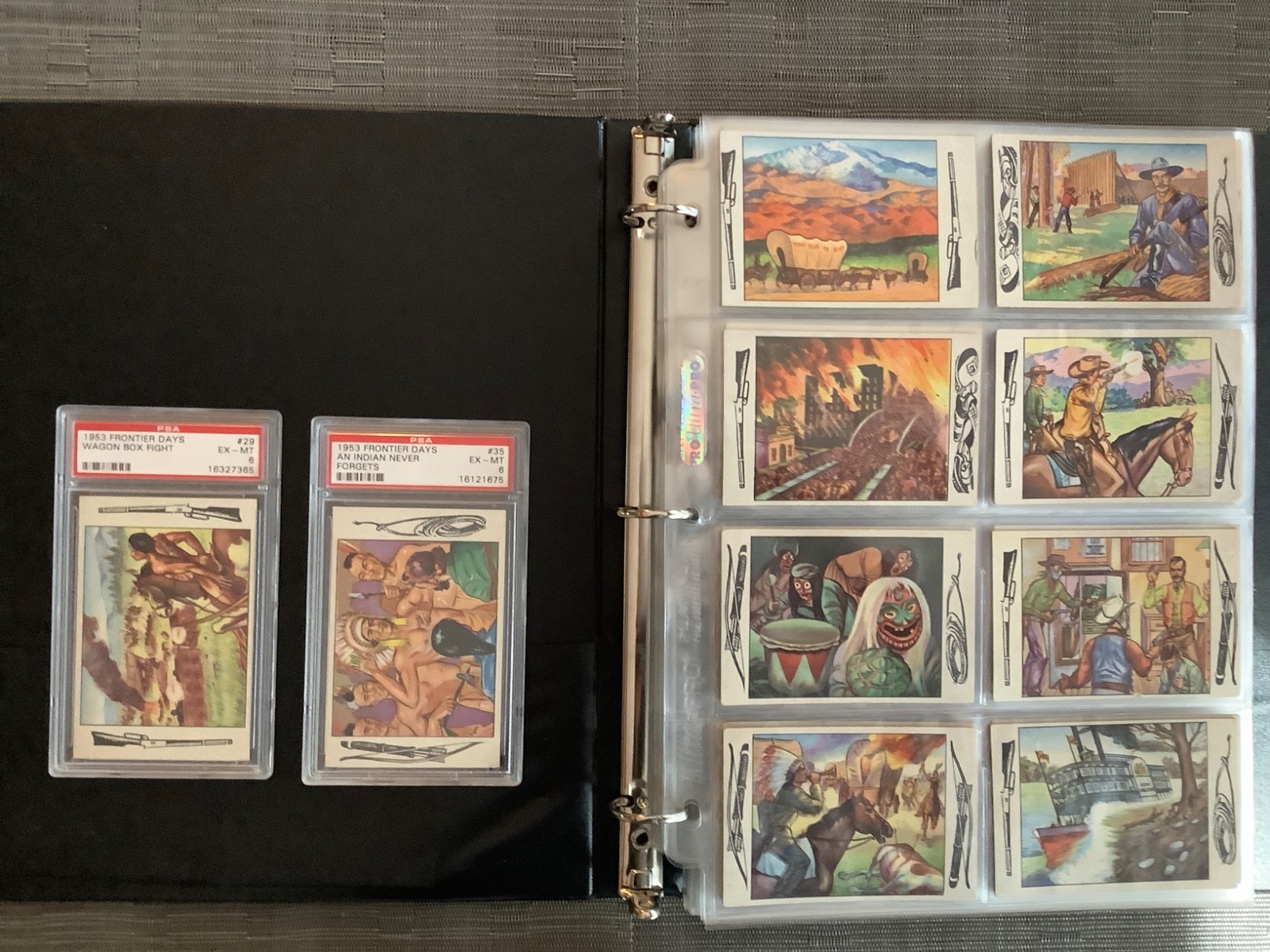 1953 Bowman Frontier Days Complete Set, 128 Cards, VG-EX+ Crease-free 1953 Bowman Frontier Days Complete Set, 128 Cards, VG-EX+ Crease-free