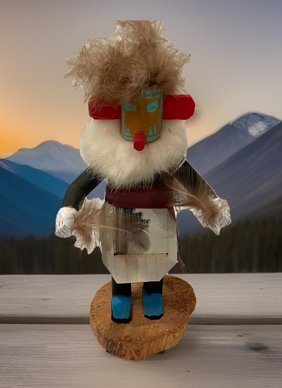 Vintage Navajo Morning Singer Kachina Doll Signed Elsie Willie 8.5in 1970s-1990s Vintage Navajo Morning Singer Kachina Doll Signed Elsie Willie 8.5in 1970s-1990s