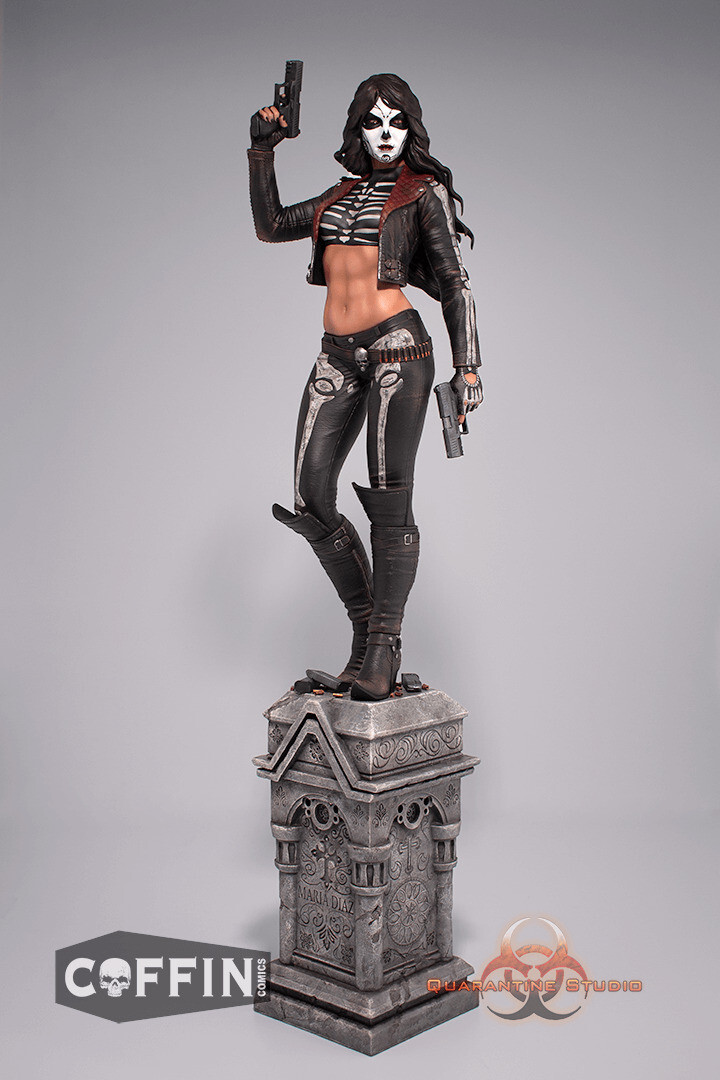 La Muerta Vengeance 1/5 Statue 19/300 Quarantine Studio Coffin comics NEW SEALED La Muerta Vengeance 1/5 Statue 19/300 Quarantine Studio Coffin comics NEW SEALED