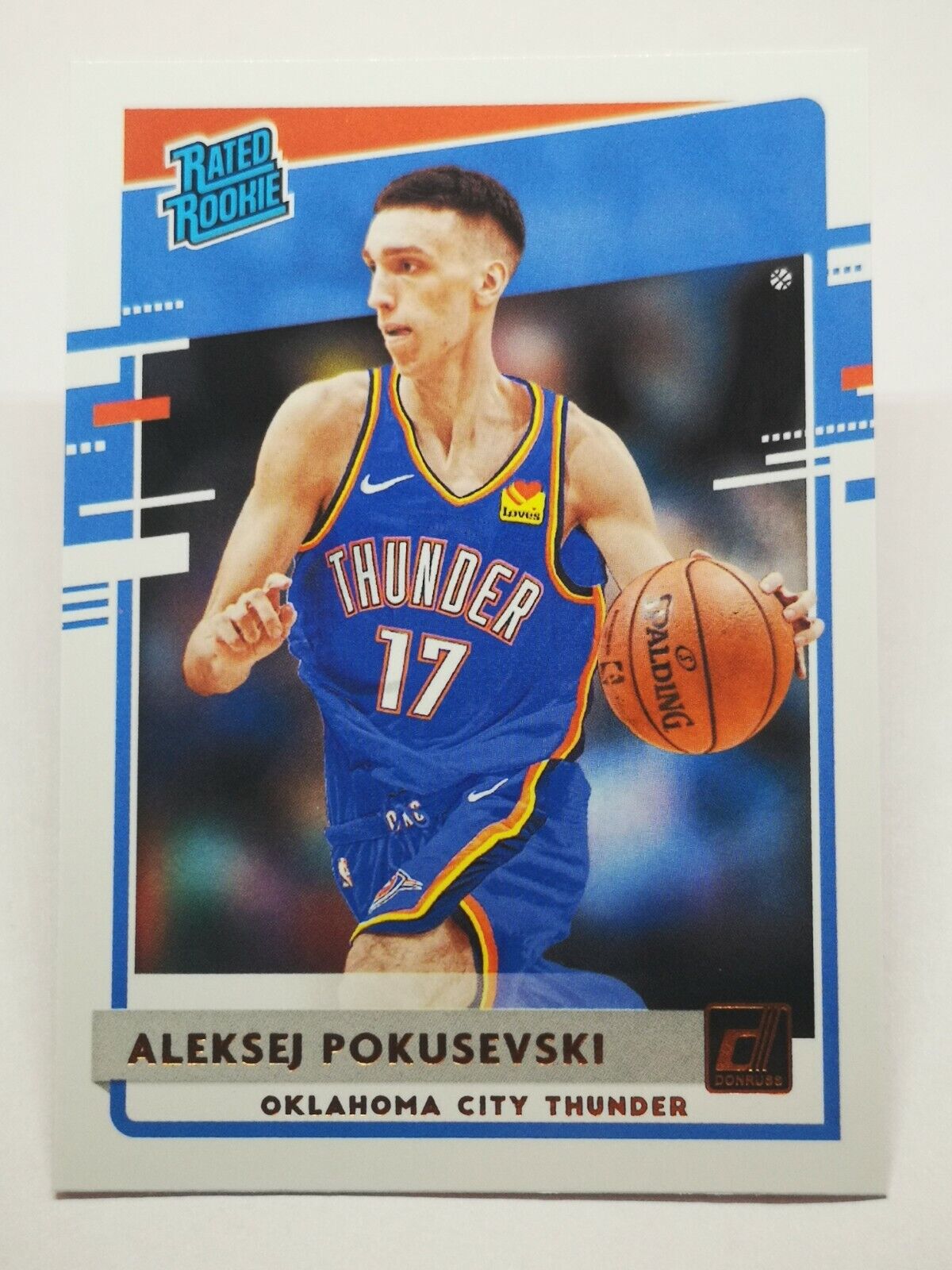 2020-21 Donruss Panini N5 NBA Alexey Pokusevski Rated Rookie #209 OKC Thunder