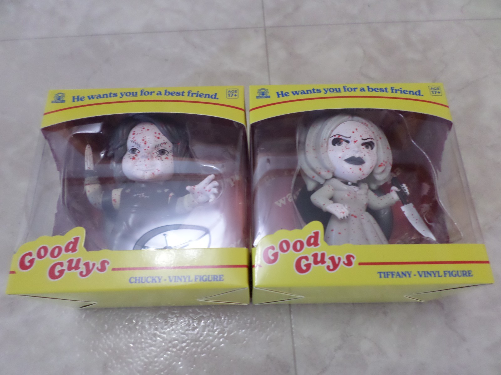 Chucky & Tiffany Variants Good Guys Vinyl Figure 4.7 Inch Universal Studios NEW Chucky & Tiffany Variants Good Guys Vinyl Figure 4.7 Inch Universal Studios NEW