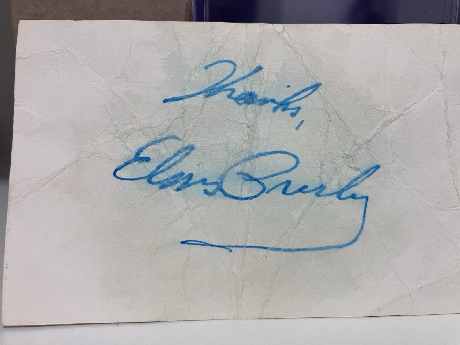 Elvis Presley signed Cut G2U