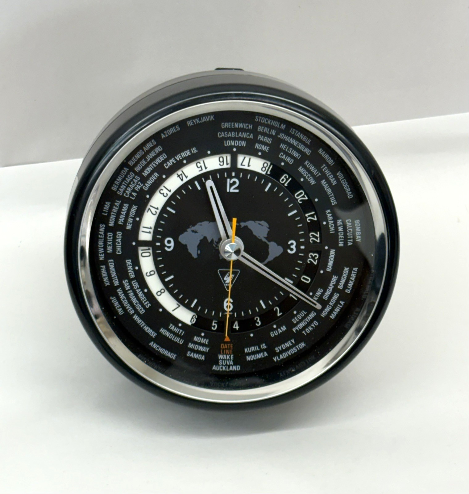 Vintage Yaesu 7RW002 24 Hour World Clock for Ham Radio Station Japan Working Vintage Yaesu 7RW002 24 Hour World Clock for Ham Radio Station Japan Working
