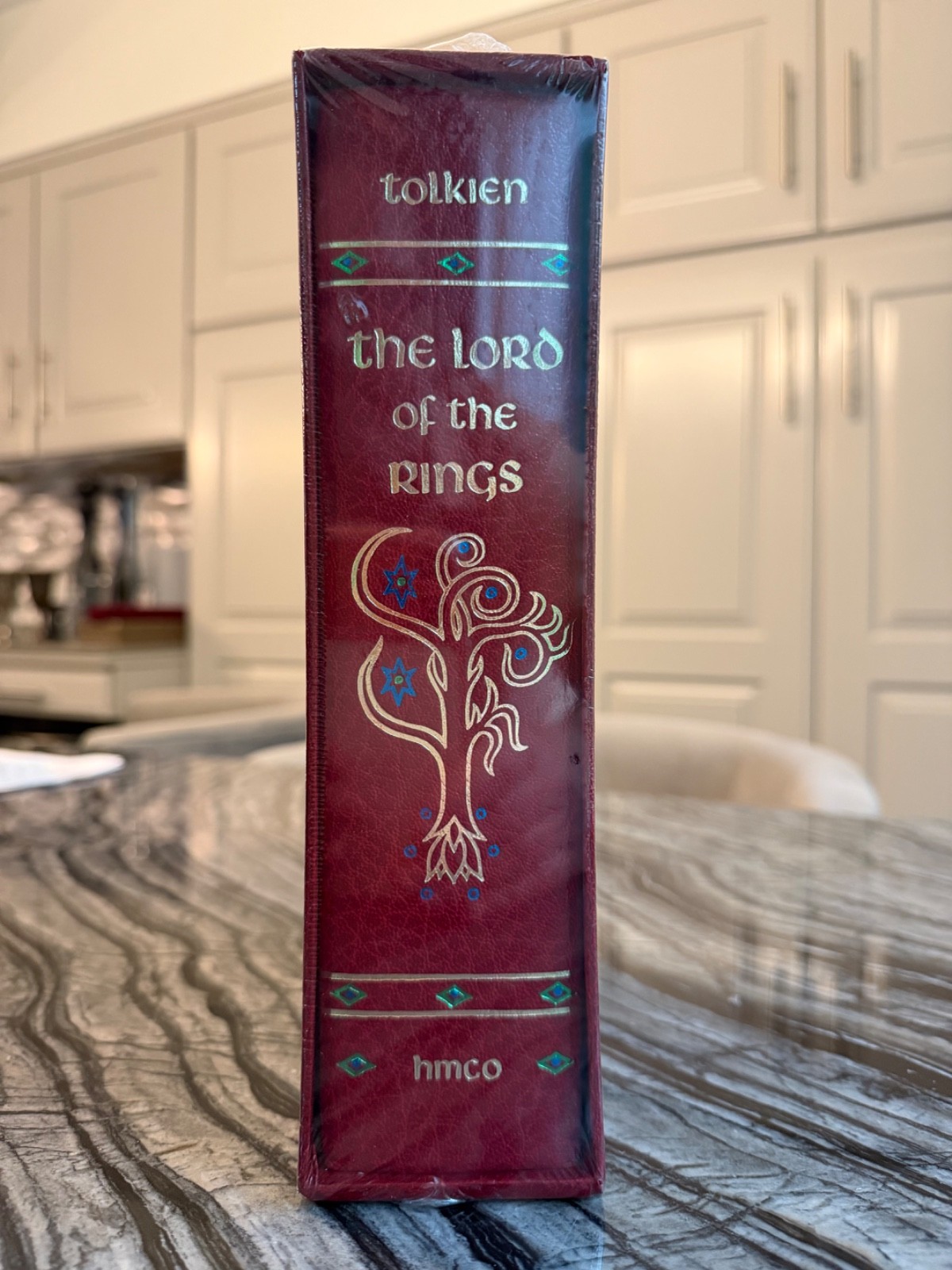 JRR Tolkien Lord of the Rings Collector\'s Edition Red Leatherette SEALED 0395193