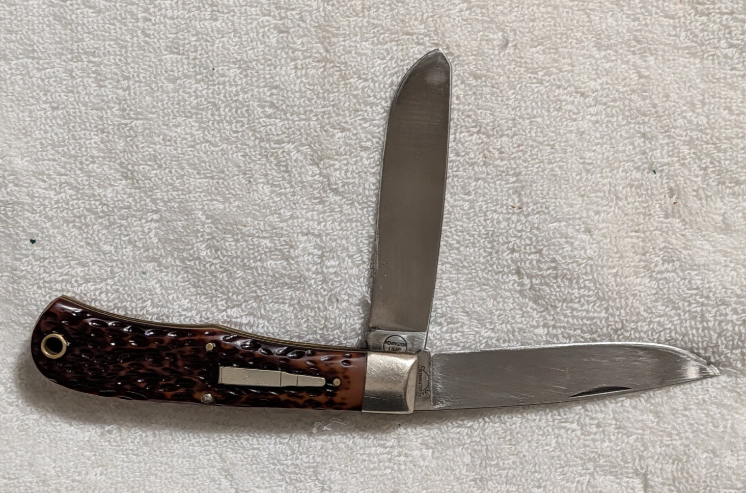 Vintage 1990s Remington UMC R1123 Bullet Knife Jumbo Trapper USA Vintage 1990s Remington UMC R1123 Bullet Knife Jumbo Trapper USA