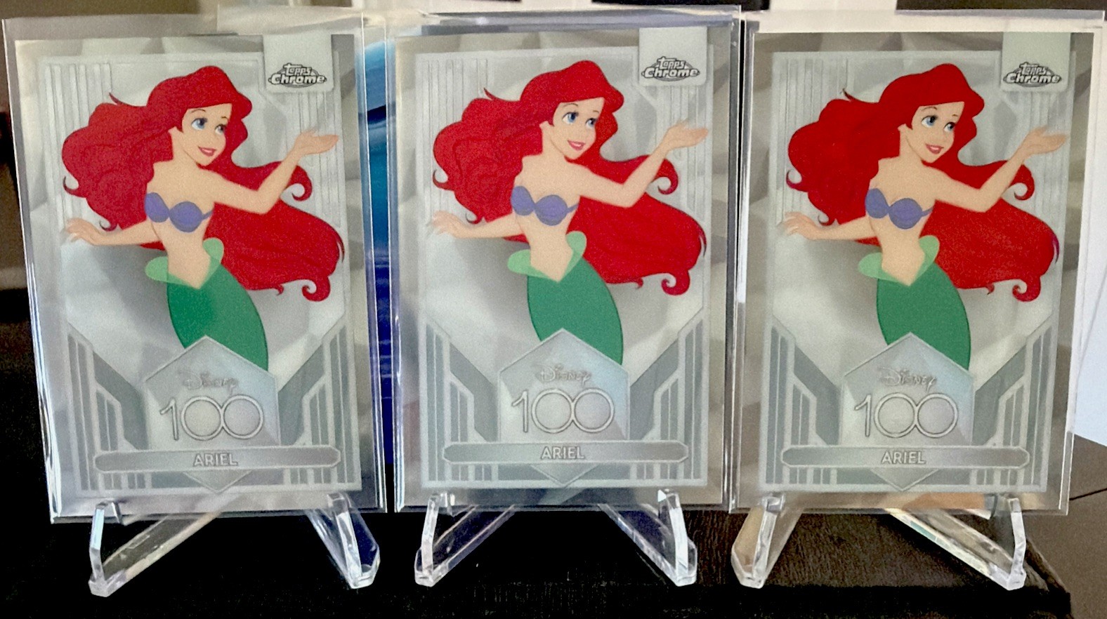 ARIEL(3) 2023 TOPPS CHROME DISNEY 100 #19 ARIEL(3) 2023 TOPPS CHROME DISNEY 100 #19