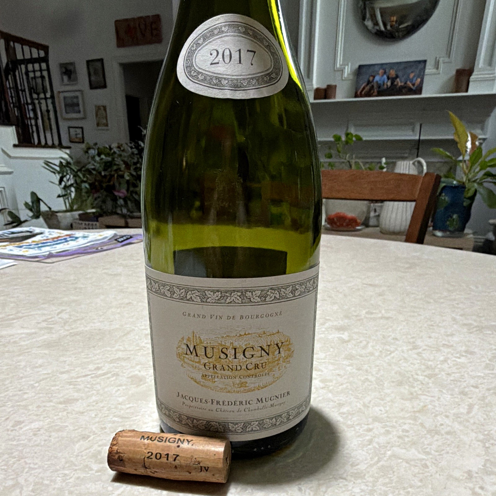 2017 JF Mugnier Musigny Grand Cru EMPTY Bottle Original Cork Burgundy Rare