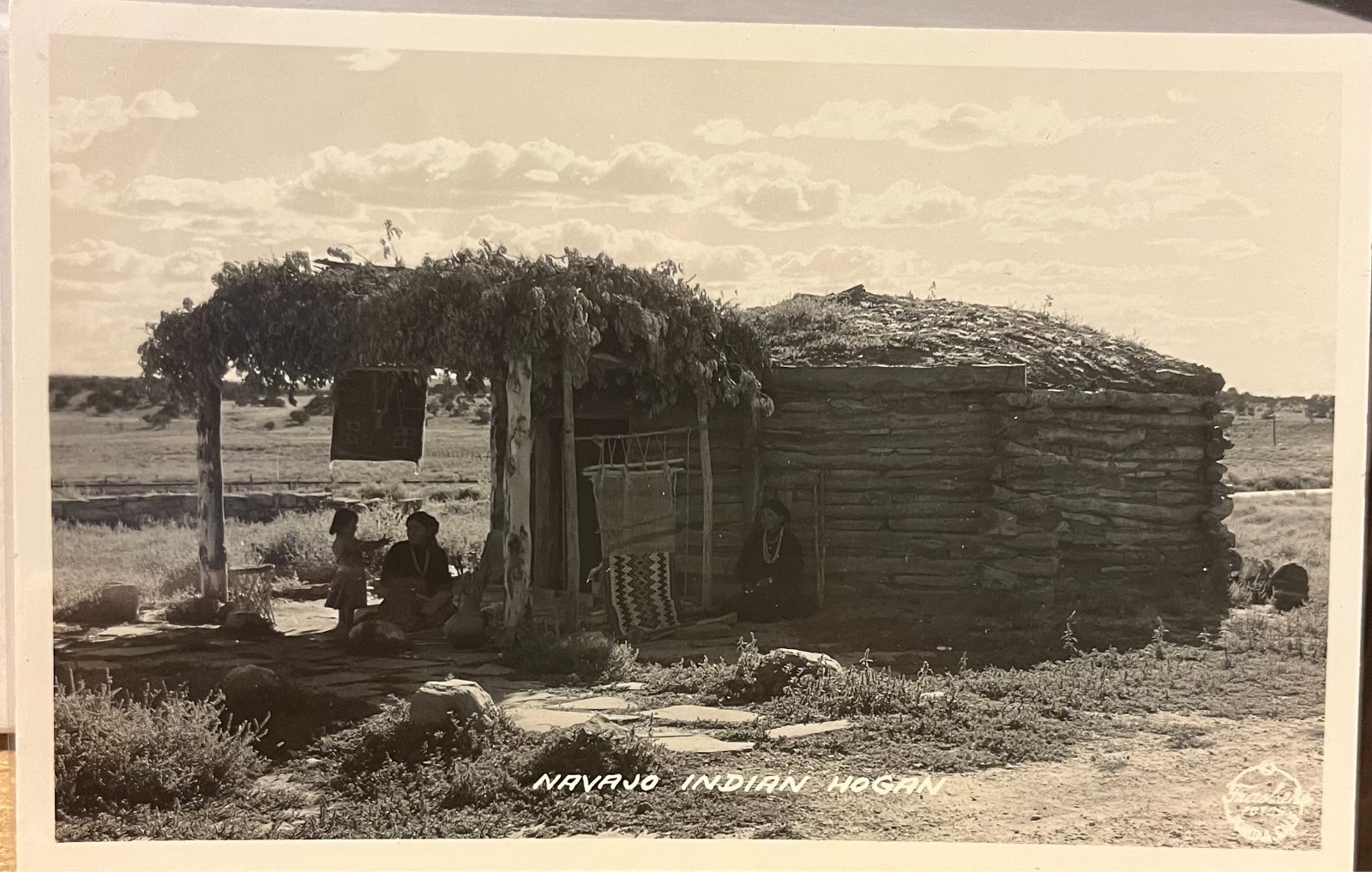 Original Vintage RPPC Post Card EKC Navajo Indian Hogan Original Vintage RPPC Post Card EKC Navajo Indian Hogan