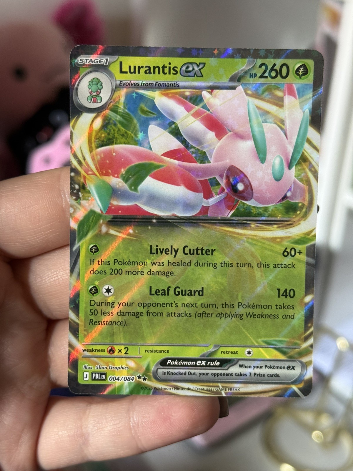 Pokemon TCG - Lurantis ex 004/084 - Pitch Black Holo Near Mint Pokemon TCG - Lurantis ex 004/084 - Pitch Black Holo Near Mint
