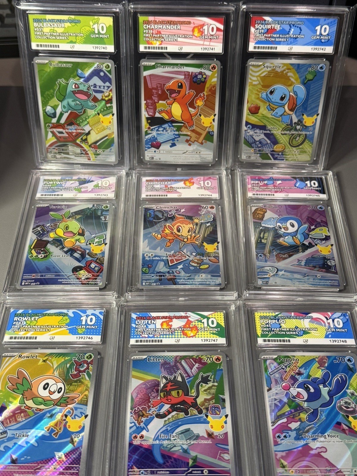 Pokemon TCG First Partner Series 1 Full Set Sequential ACE 10 Pokemon TCG First Partner Series 1 Full Set Sequential ACE 10