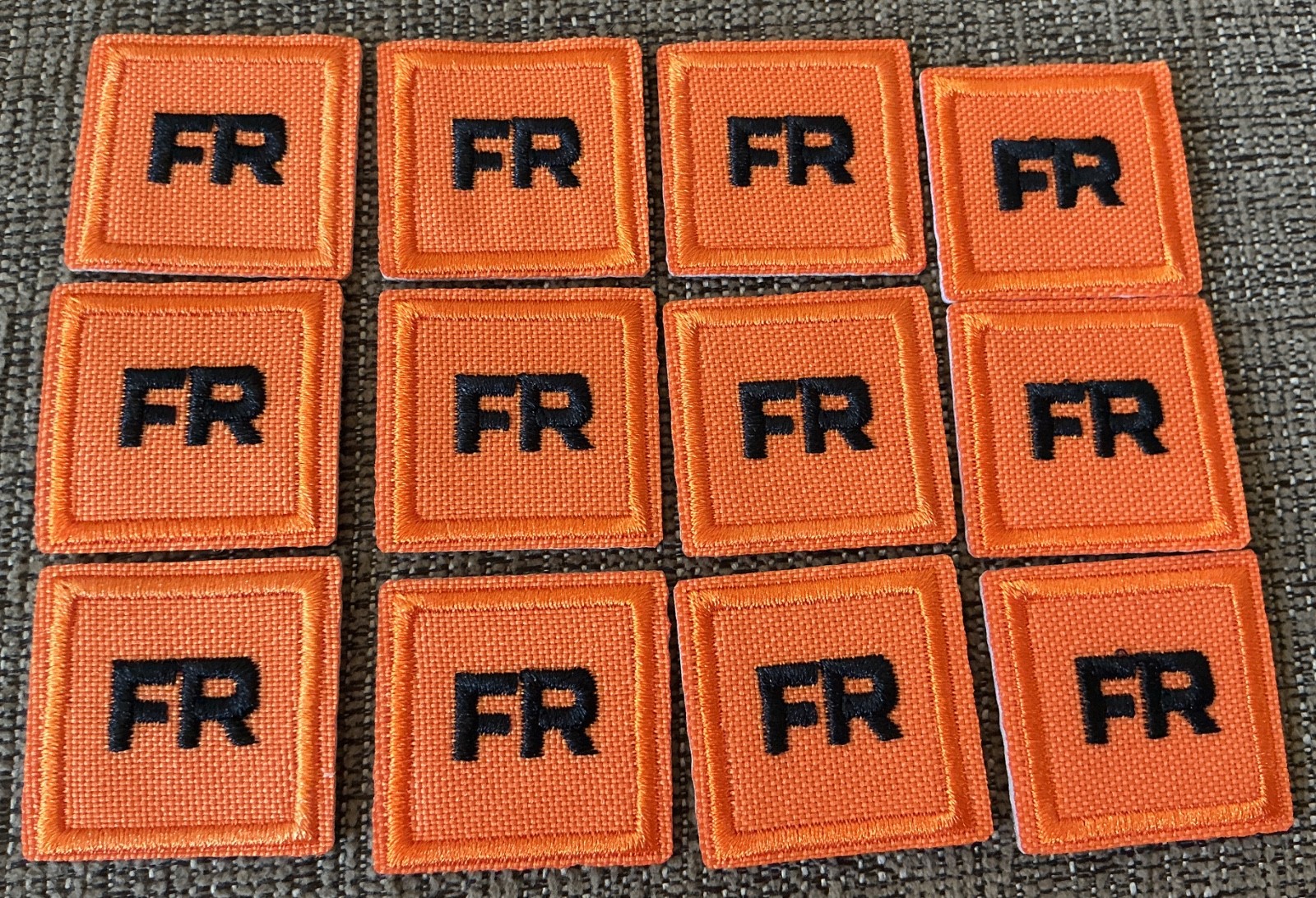 (12) Replacement FR Patches Iron On Fire Retardant Pants Shirt Tag - 1” Patch (12) Replacement FR Patches Iron On Fire Retardant Pants Shirt Tag - 1” Patch