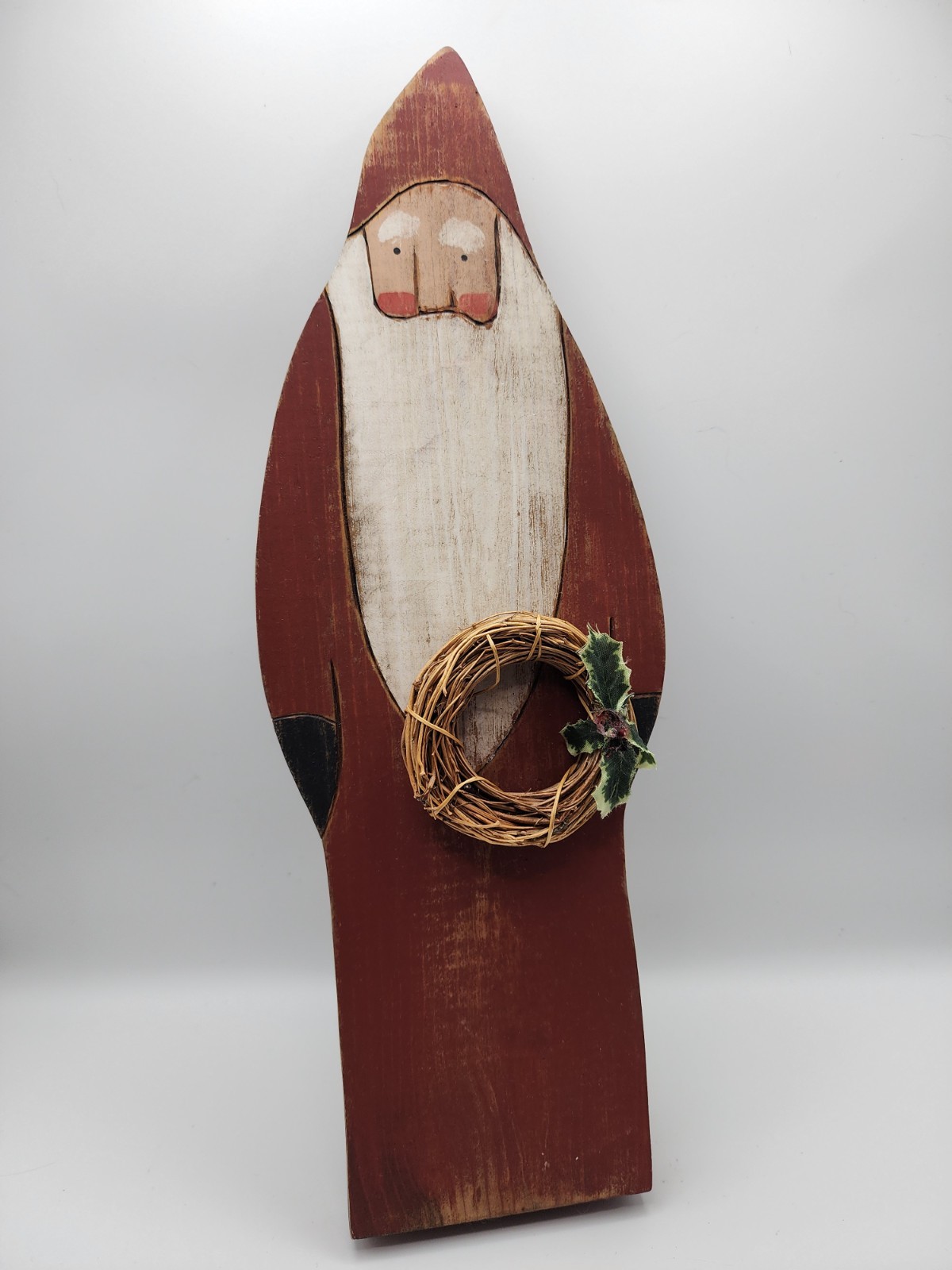 Primitive Folk Art Wooden Santa Claus Figurine 13 Primitive Folk Art Wooden Santa Claus Figurine 13