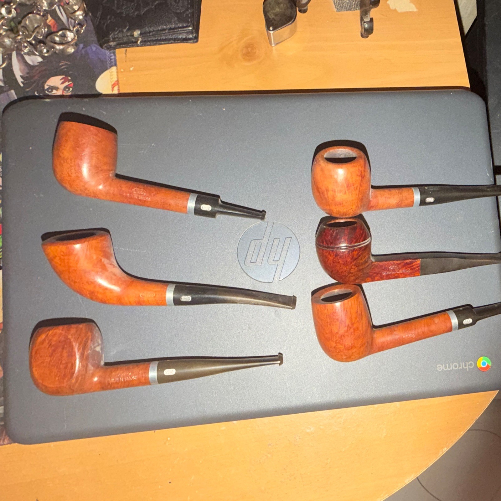 Vintage lot of 6 weler tobacco pipes Vintage lot of 6 weler tobacco pipes