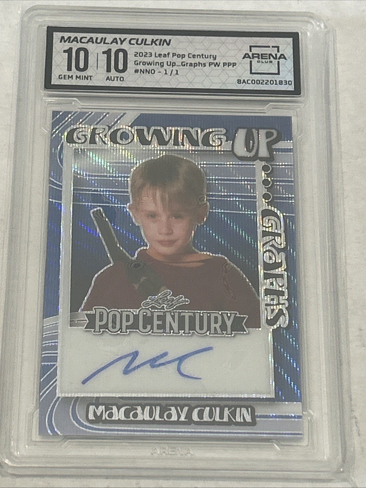MACAULAY CULKIN 2023 LEAF METAL POP CENTURY AUTO 1/1 Proof Arena Club 10 10 MACAULAY CULKIN 2023 LEAF METAL POP CENTURY AUTO 1/1 Proof Arena Club 10 10