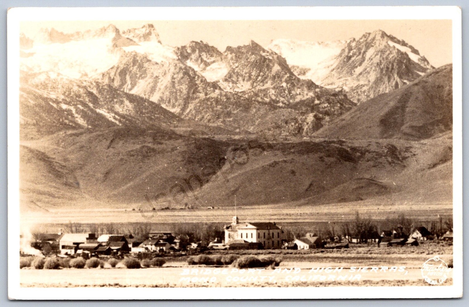 K38/ Bridgeport California Postcard RPPC c1930s School Homes 77 K38/ Bridgeport California Postcard RPPC c1930s School Homes 77