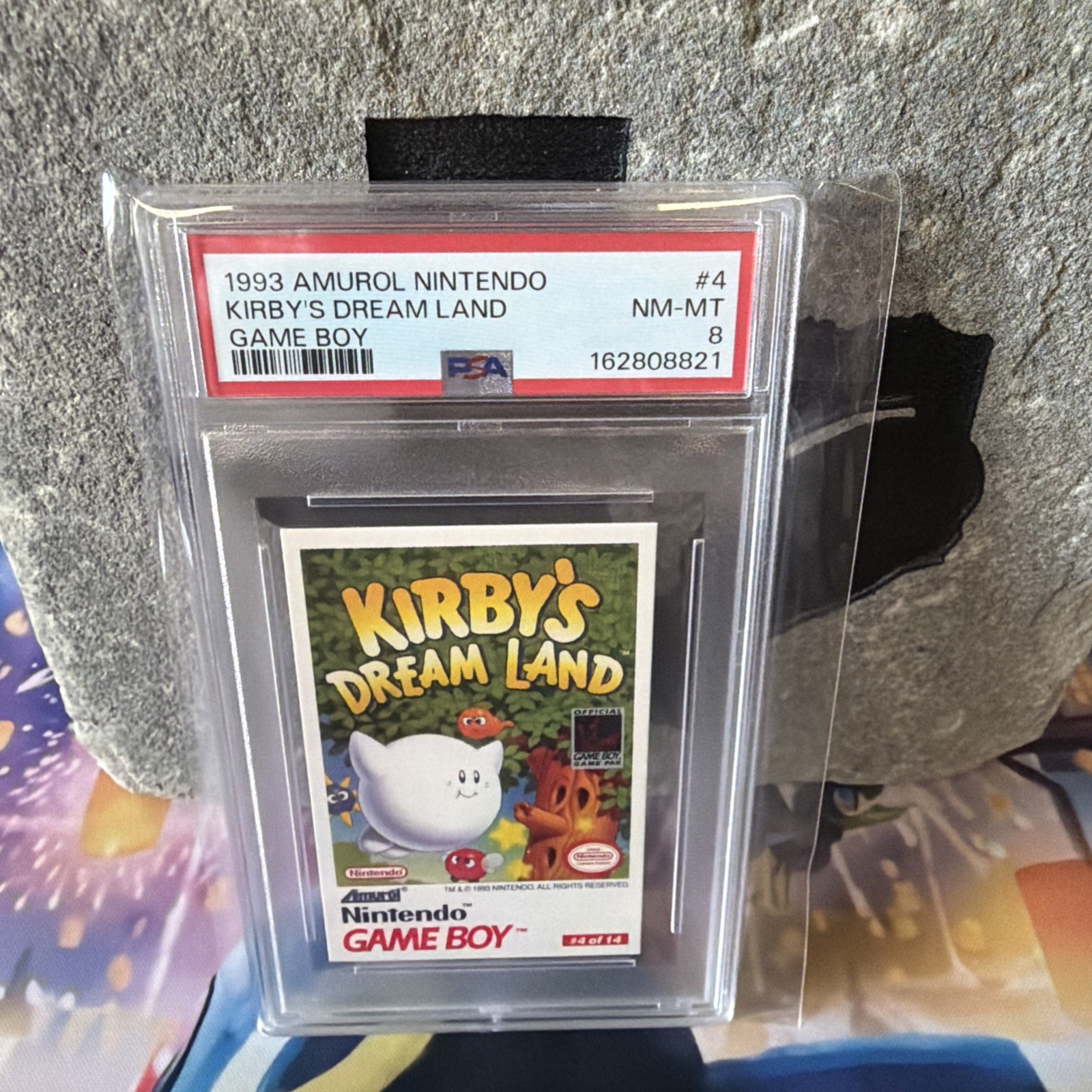 1993 Amurol Nintendo Kirby’s Dream Land #4 PSA 8 POP 5 Game Boy RARE
