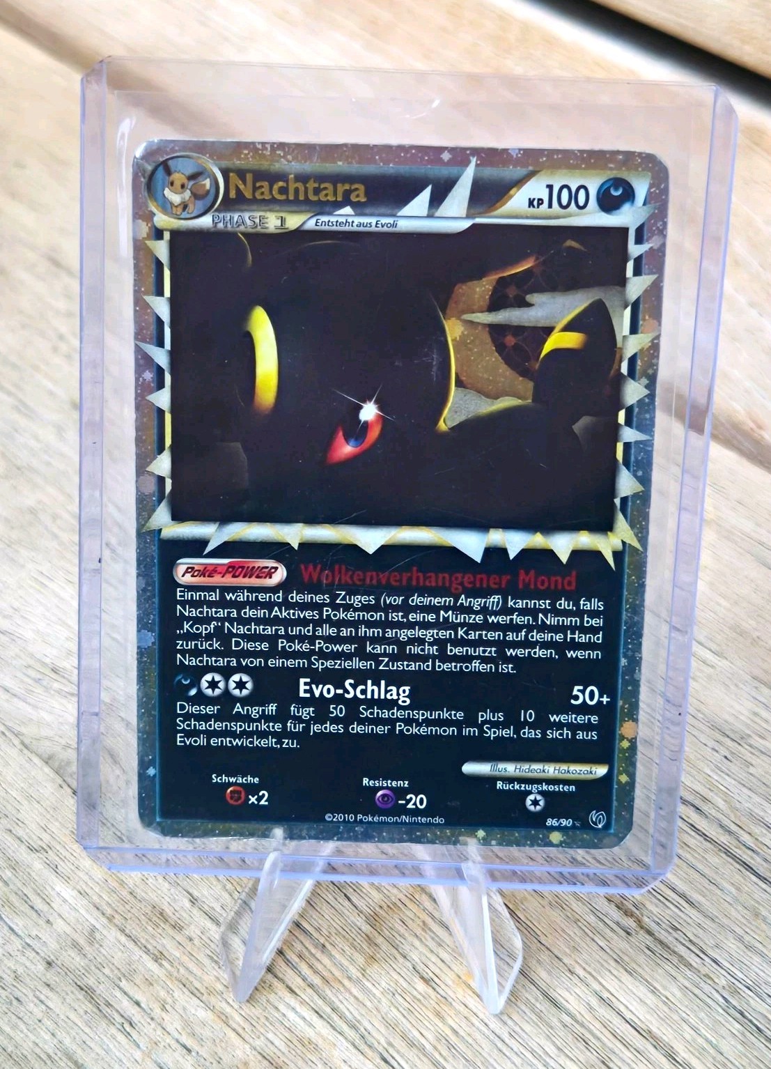 Pokemon Nachtara Umbreon Prime 86/90 Holo Rare HGSS Unleashed Undaunted 2010