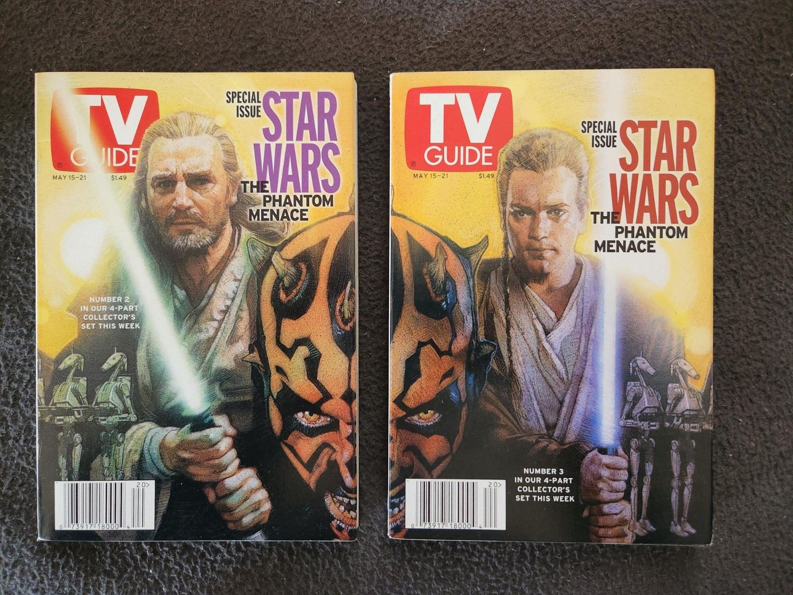 TV Guide May 15-21, 1999 Lot of Two (2) Issues Star Wars-Excellent Condition TV Guide May 15-21, 1999 Lot of Two (2) Issues Star Wars-Excellent Condition