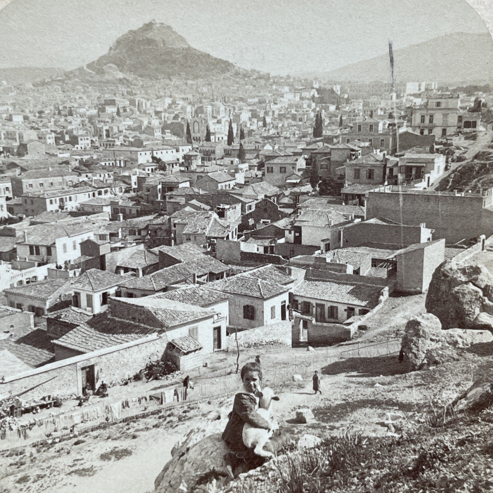 Athens from Areopagus Stereoview Underwood & Underwood 1897 Greece Athens from Areopagus Stereoview Underwood & Underwood 1897 Greece