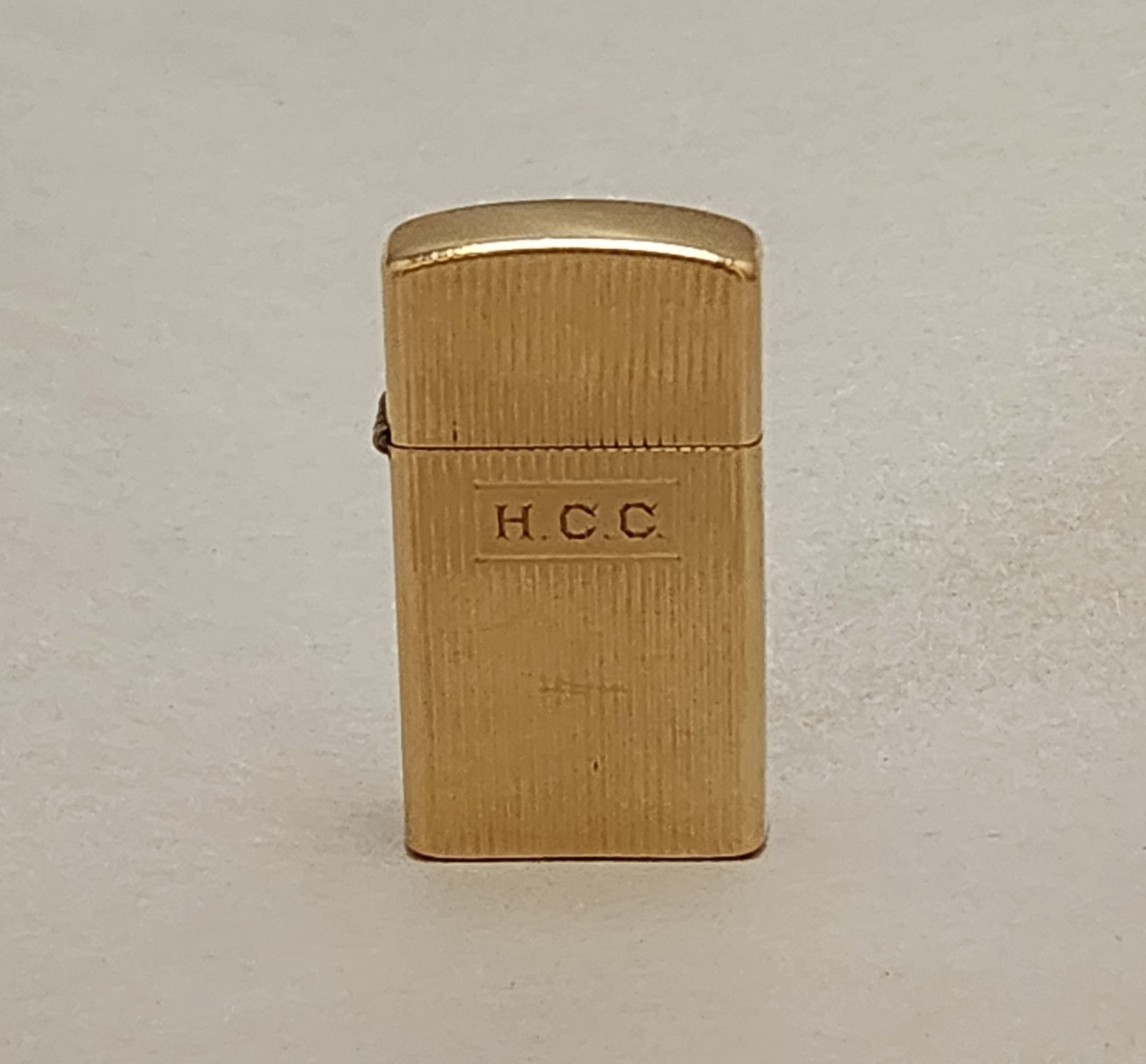 Rare Vintage 1958 Solid 14K Gold Zippo SlimLighter 
