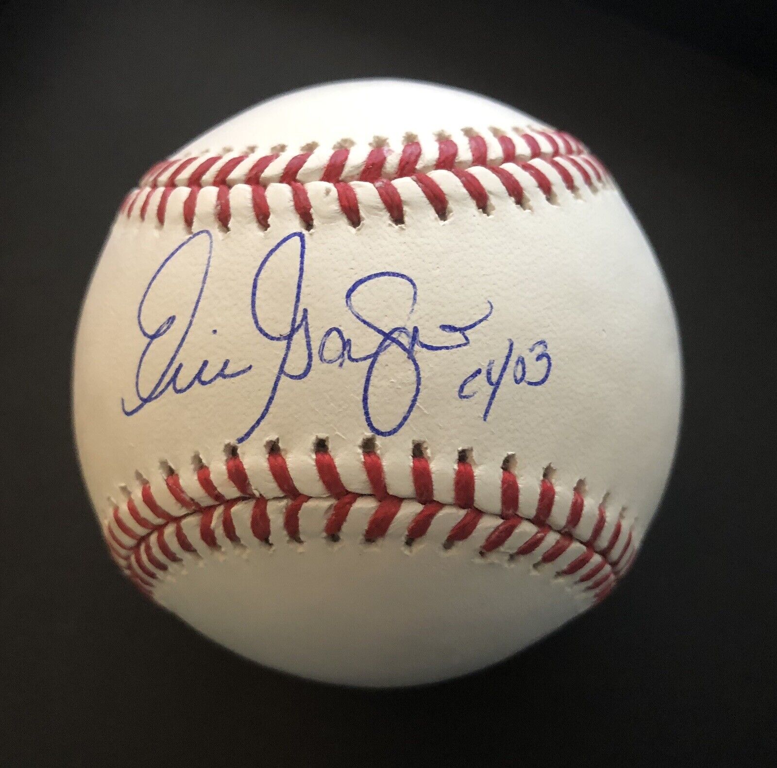 Eric Gagne Autograph Signed Baseball Auto 2022 Tristar Rawlings w/ COA Dodgers